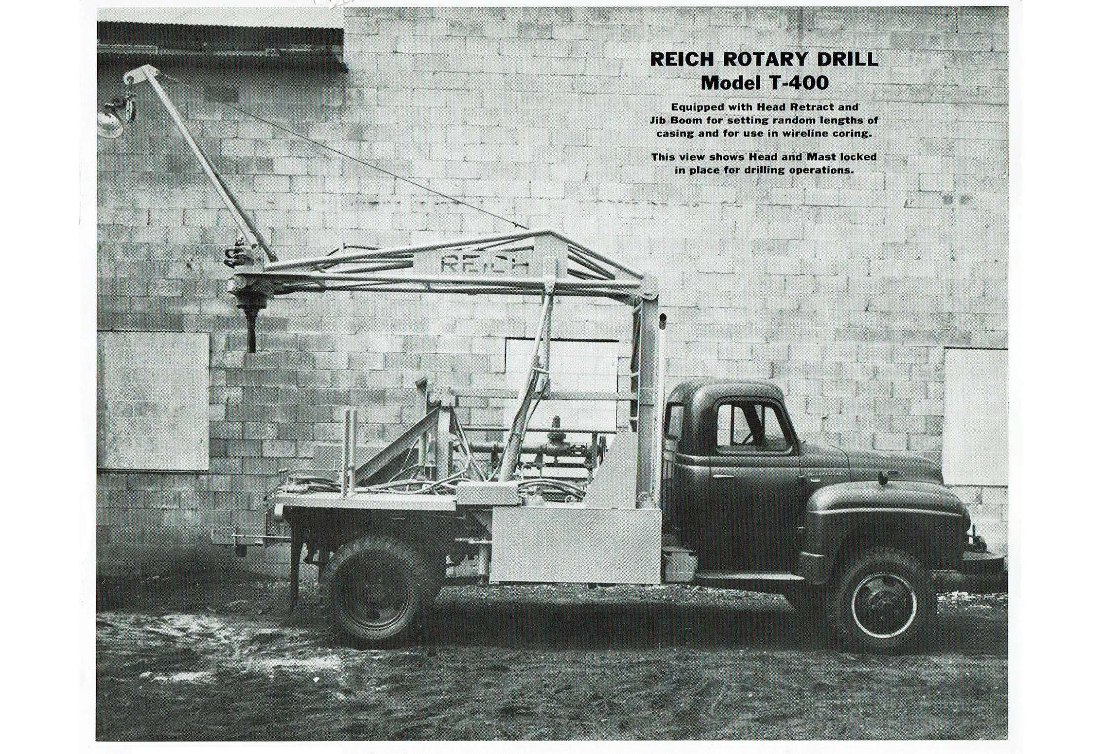 Old Reichdrill drill rigs